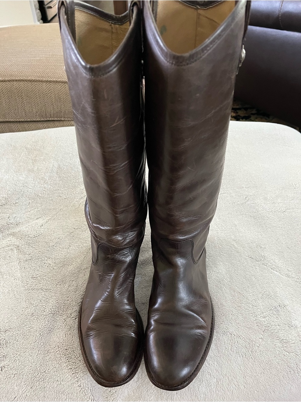 Frye Tall Brown Leather Women's Boots